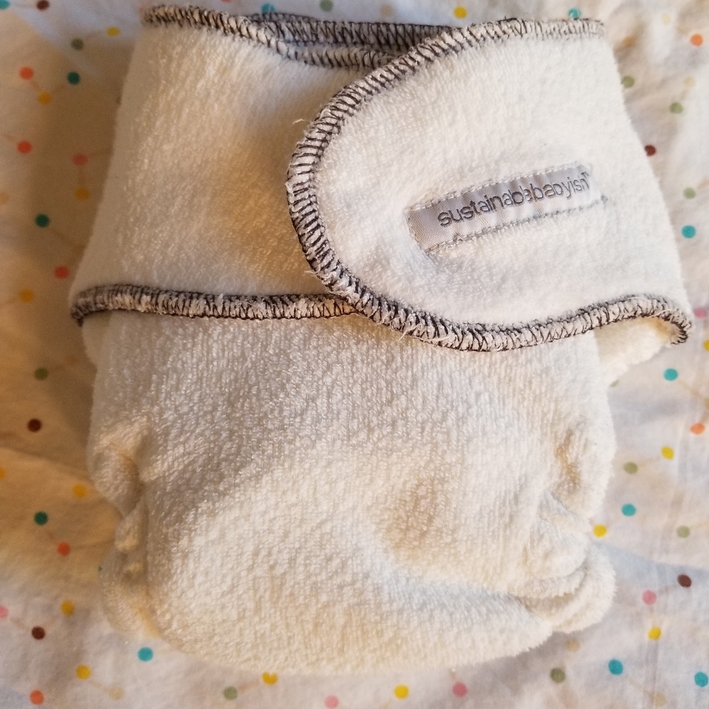 Sloomb Sustainablebabyish Snapless Multi-fitted bamboo/org cotton cloth diaper